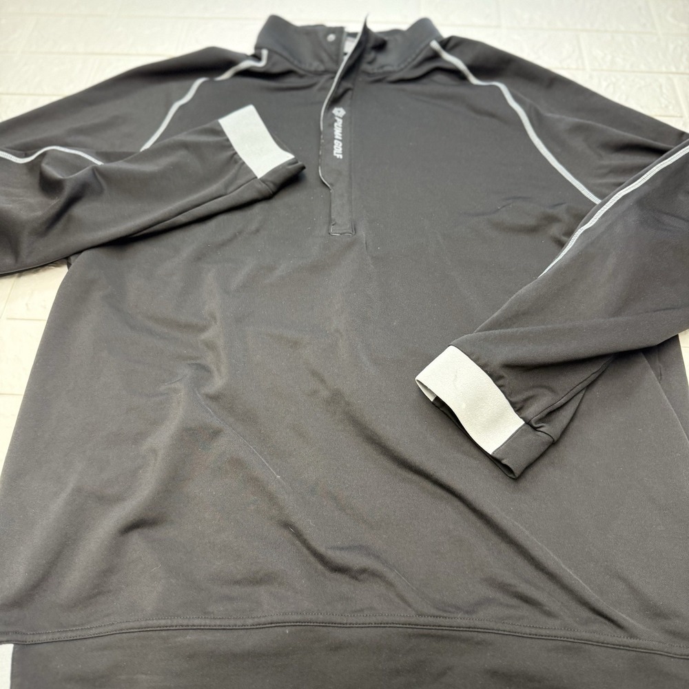 PUMA Men Golf Sweatshirt 1/4 Zip Jacket warmCELL PWRWARM Black Large